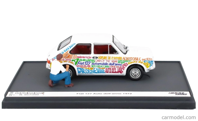 Brumm prom Fiat 127 1-series 1972 - Automobile Dell'anno 1972 1:43 Biela