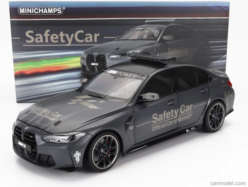 Minichamps BMW radu 3 M3 (g80) Safety Car Motogp sezóna 2020 1:18 sivá