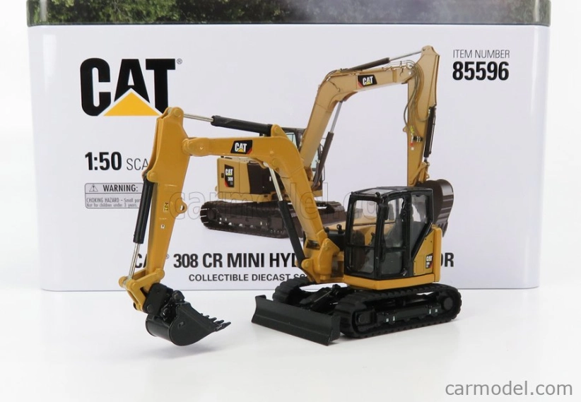 Dm-models Caterpillar Cat308 Cr Pásový bagr 1:50, žlutá