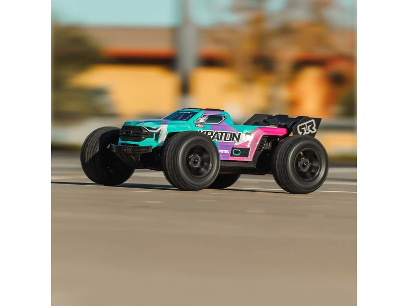 Arrma Mini Kraton 3S DSC BLX 1:16 4WD RTR tyrkysová/růžová