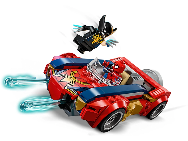 LEGO Marvel - Spider-Man a auto vs. venomizovaný Wolverine