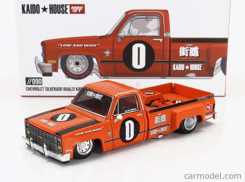 Mini-gt Chevrolet Silverado Dually Pick-up N 0 Kaido House V2 1979 1:64 Orange