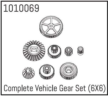 HBP240121 - (1010069) Complete Vehicle Gear Set (6X6)