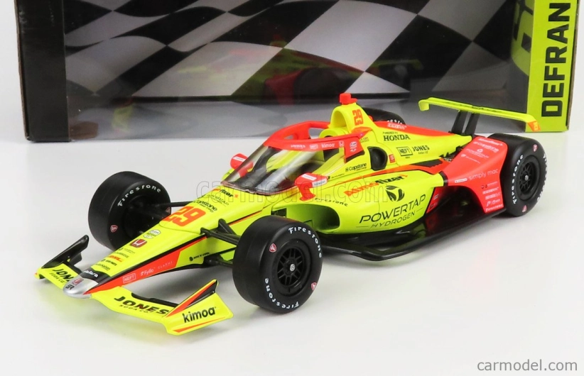 Greenlight Chevrolet Team Andretti Autosport N 29 Indianapolis Indy 500 Series 2022 Devlin De Francesco 1:18 Žltá červená