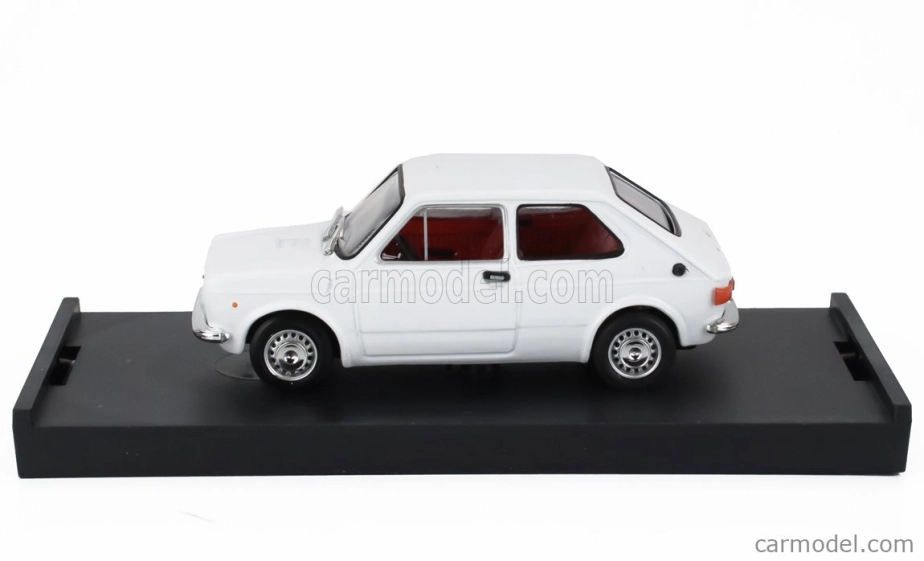 Brumm Fiat 127 1-series 1971 - Red Interior 1:43 Bianco - Bílá