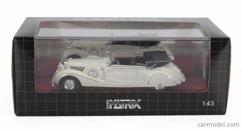 Matrix scale models Mercedes benz 770k (w150) Cabriolet Open 1939 1:43 Bílá