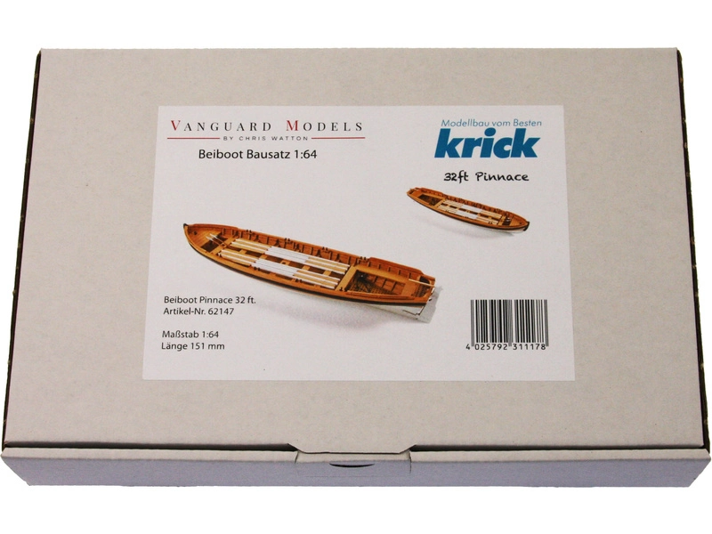 Vanguard Models Pinnace boat 32" 1:64