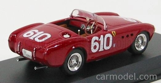 Umelecký model Ferrari 225s Spider N 610 Mille Miglia 1951 Scotti - Cantini 1:43 Červená