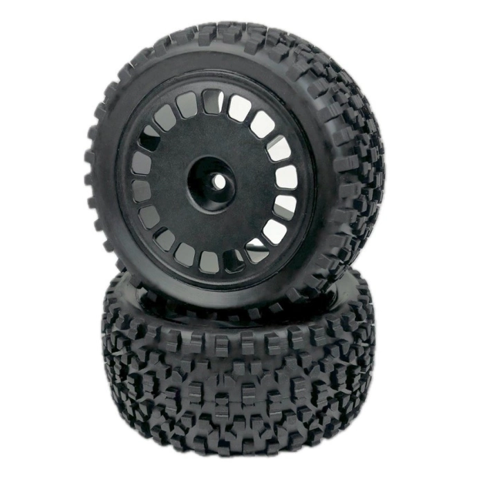 Absima buggy pneu Maxi Block vrátane disku 1:10 zadné, čierne, 2 ks
