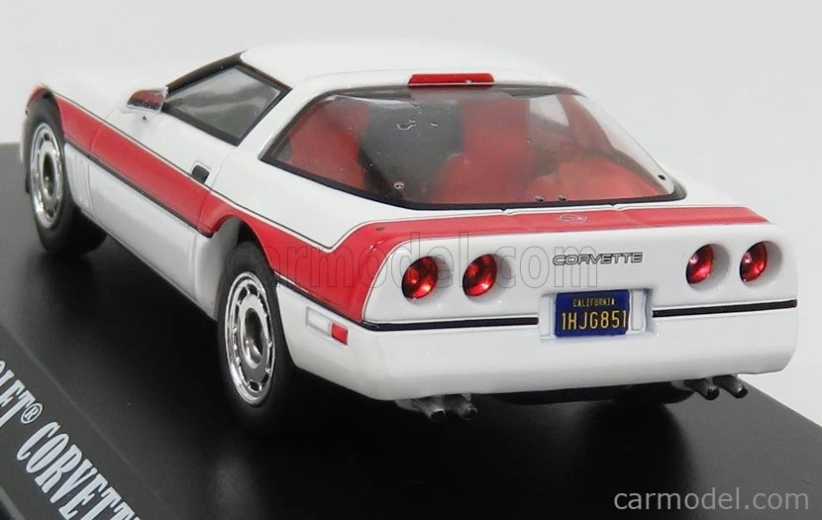 Greenlight Chevrolet Corvette C4 The A-team 1984 1:43 Biela červená