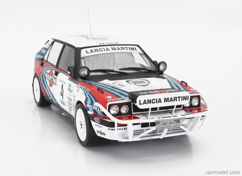 Ixo-models Lancia Delta Integrale 16v Martini (night Version) N 4 Rally Safari 1990 Alessandro Fiorio - Luigi Pirollo 1:18 Bílá Modrá Červená