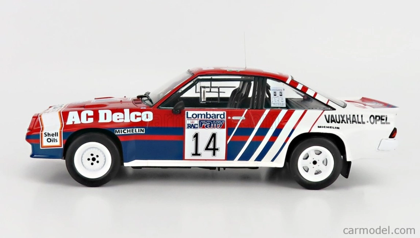 Ixo-models Opel Manta B 400 N 14 Rally Rac Lombard 1985 1:18, červená