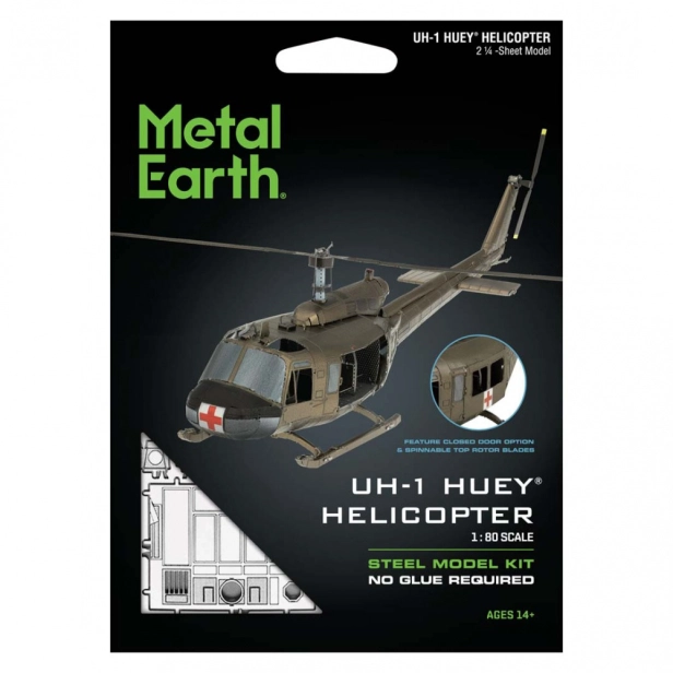 Oceľová stavebnica helikoptéra UH1 Huey