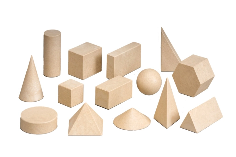 Wissner Dřevěná sada geometrických těles 14 ks