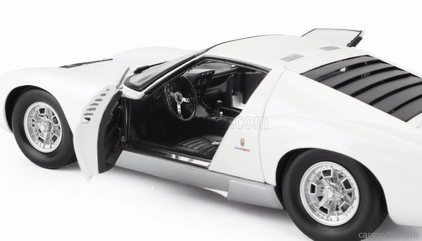 Kyosho Lamborghini Miura P400 1968 1:18 Bílé Stříbro