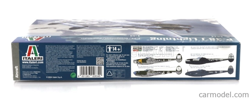 Italeri Lockheed martin P-38j Lightning Caccia Airplane 1939 1:48 /