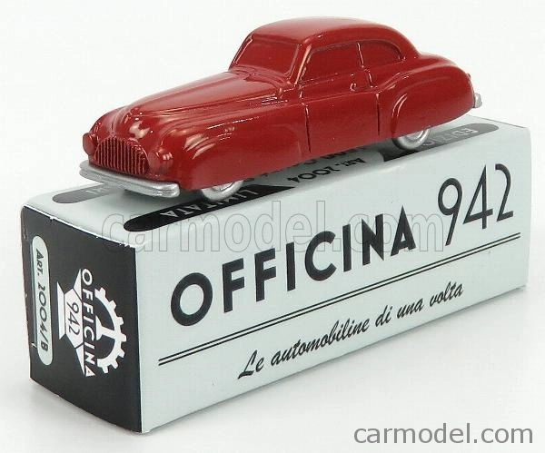 Officina-942 Fiat 1500 Ghia Coupe Gran Sport 1947 1:76 Červená