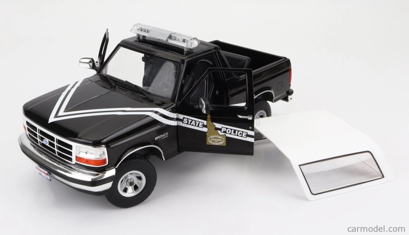 Greenlight Ford usa Bronco Idaho State Police 1996 1:18 Černá Bílá