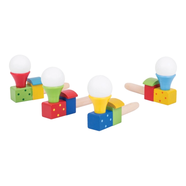 Bigjigs Toys Fúkacia lokomotíva s balónikom 1 kus