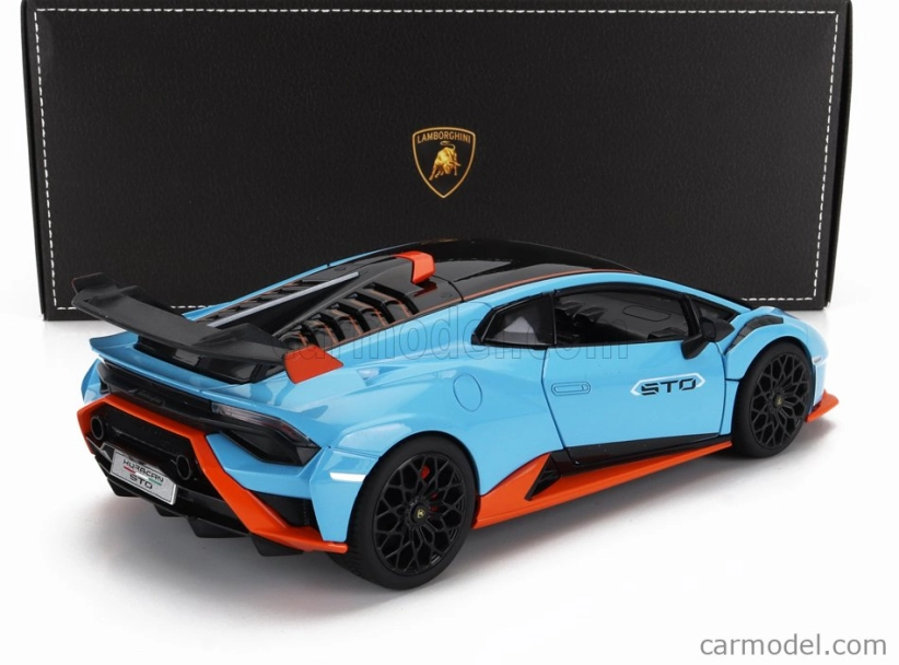 Rastar Lamborghini Huracan Sto Lp640-2 2021 1:18 svetlo modrá oranžová