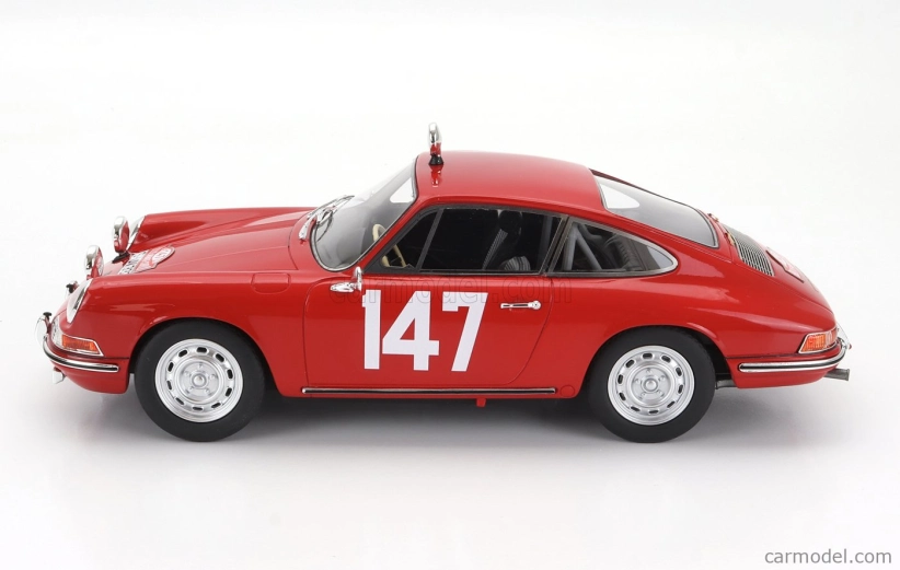 Matrix modely v mierke 1:18 Porsche 911s Coupe N 147 Winner Class Rally Montecarlo 1965 Herbert Linge - Peter Falk