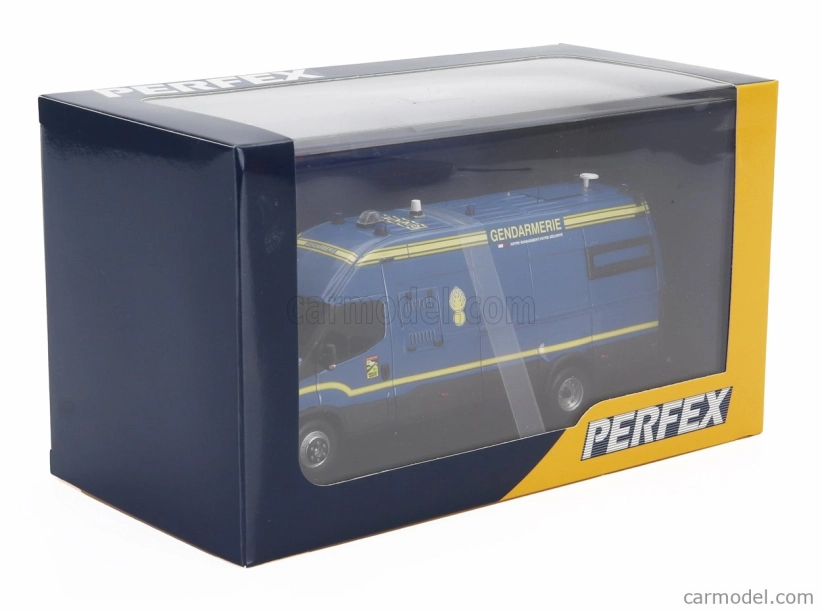 Perfex Iveco fiat Daily Van Long Gendarmerie Pc Police 2024 1:43 Modrá Žlutá