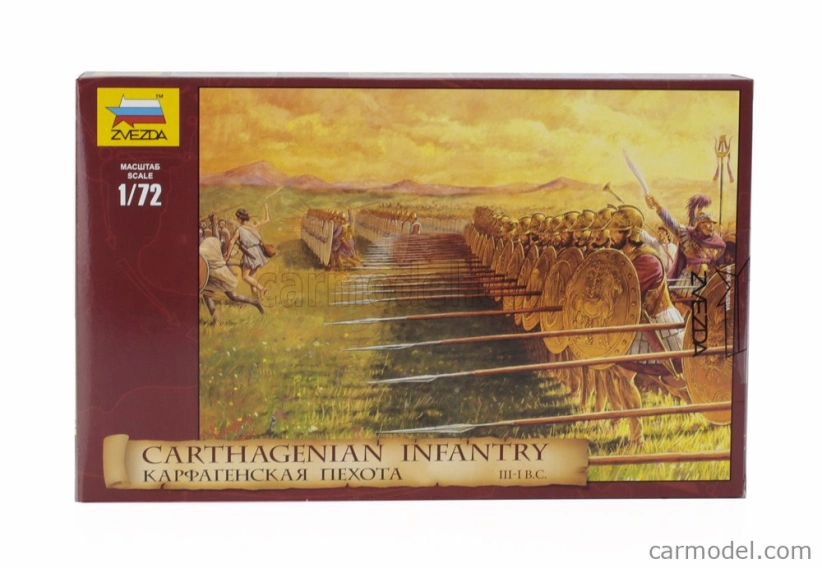 Zvezda Figures Kartáginská pechota 1:72 /