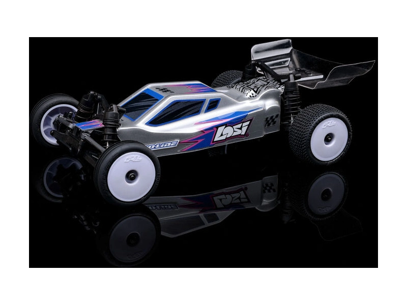 RC auto Losi Micro-B 1:24 RTR, strieborné
