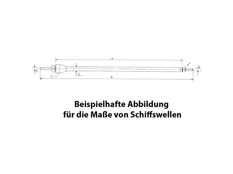 Hriadeľ lode Raboesch kompletný 290mm 6mm M4
