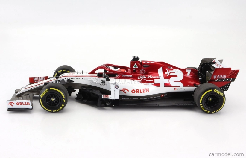 Minichamps Alfa romeo F1  C39 Team Racing Orlen N 7 Austrian Gp 2020 Kimi Raikkonen 1:18 Bílá Červená Met