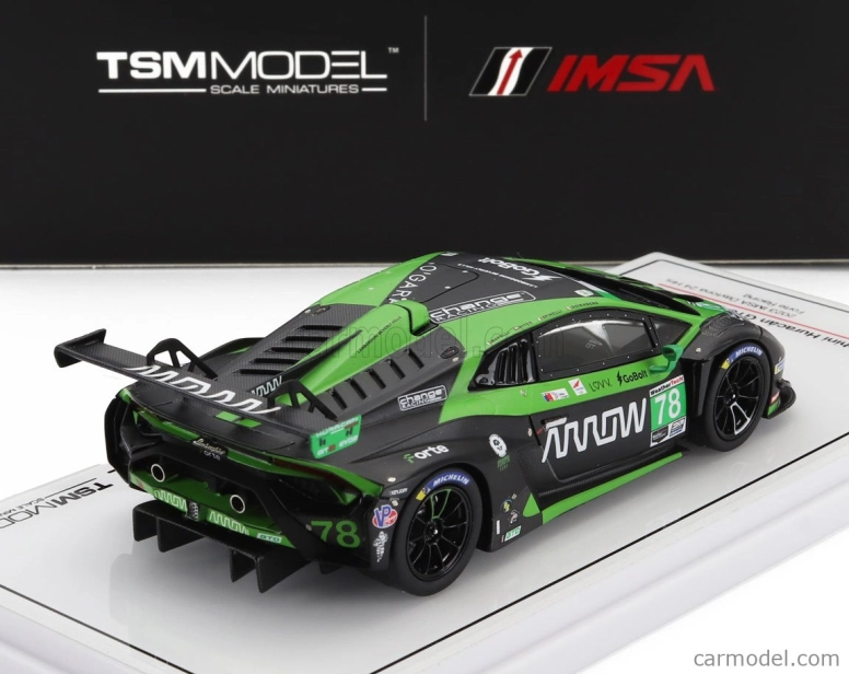 Truescale Lamborghini Huracan Gt3 Evo2 Team Forte Racing N 78 24h Daytona 2023 Marco Mapelli - Loris Spinelli - Benjamin Hites - Misha Goikhberg 1:43 Čierna zelená