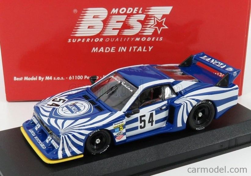 Best-model Lancia Beta Montecarlo N 54 6h Silverstone 1980 W.rohrl - M.alboreto 1:43 Modrá Bílá