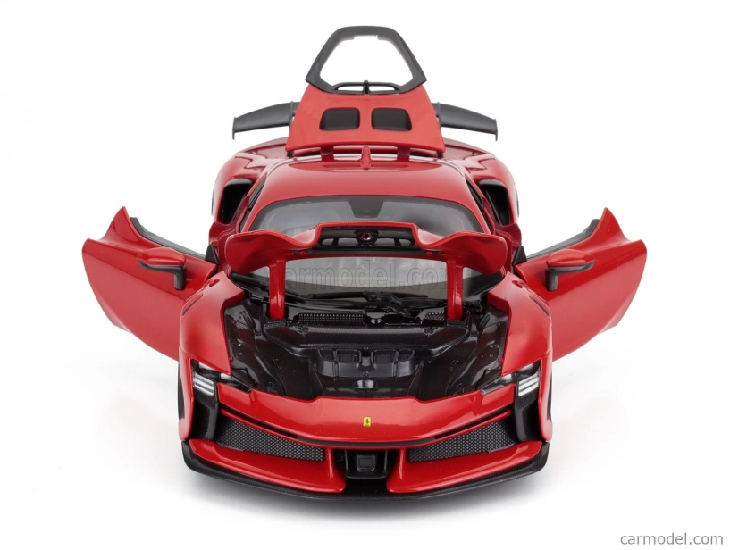 Bburago Ferrari Sf90 Xx Stradale 2024 1:18 Rosso Corsa – červeno-čierna