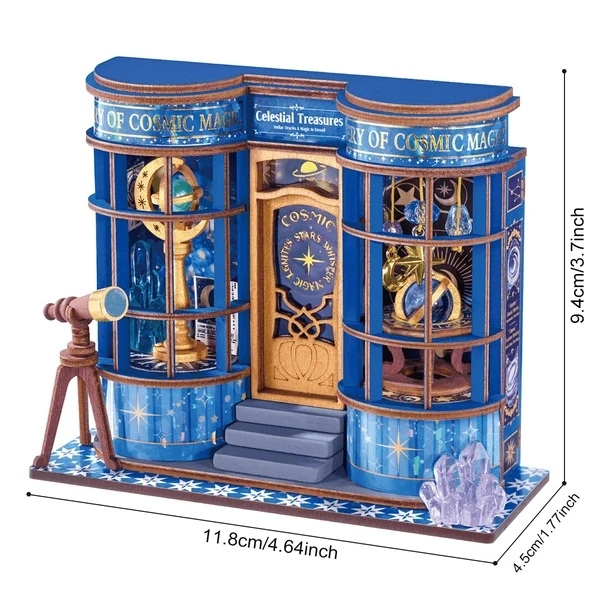 RoboTime 3D skládačka Miniatura domečku Kouzelný astronomický obchod