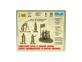 Zvezda figúrky sovietskeho veliteľstva v zimných uniformách (1:72)