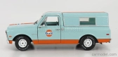 Greenlight Chevrolet C-10 Pick-up Closed Camper Gulf 1968 1:24 svetlo modrá oranžová