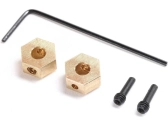 Axial unášač šesťhranný, mosadz 1,0 g (2): SCX24, AX24