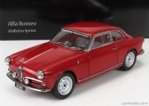Kyosho Alfa romeo Giulietta Sprint - Veloce - 1956 - Cerchi In Lega E Finestrini Plexi okná 1:18 Alfa Red