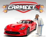 American diorama Figures Man Car Meet Ii - Figure Vi 1:18 Bílá