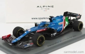Spark-model Renault F1  A521 Renault E-tech 20b Team Alpine N 14 8th Abu Dhabi Gp 2021 Fernando Alonso 1:43 Modrá Met Červená Bílá