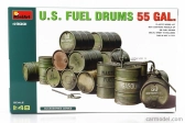 Miniart Príslušenstvo USA Sudy na benzín 55 gal. 1:48 /