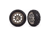 Traxxas koleso 2.2", disk načierno chrómovaný, pneu Anaconda (2) (predné)