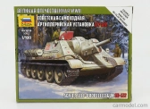 Zvezda Uztm Su-122 Military Tank 1944 1:100 /