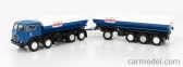 Brekina plast Fiat 690 Millepiedi Tanker Truck Olio Fiat 1960 1:87 Modrá Černá Bílá