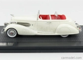Matrix scale models Duesenberg Sj 544-2570 Bohman & Schwartz Convertible Sedan 1936 1:43 Bílá