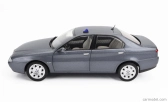 Mitica-diecast Alfa romeo 166 2.4 Jtd (with  Decals Comando Esercito Italiano E Civile) 1998 – (lampeggiante Applicabile Con Biadesivo - Flashing Light With Double-sided Tape) 1:18 Nettuno Grey Met