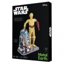 Oceľová stavebnica Star Wars C-3PO + R2-D2 box verzia