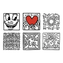 Vilac Obrázkové kostky Keith Haring - poškozený obal