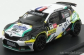 Minipartes Škoda Fabia R5 N 1 Rally Ypres 2018 B.bouffier - X.panseri 1:43 Bílá Černá Zelená