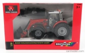 Britains Massey ferguson 6616 Tractor With Front Loader - Scraper 2016 1:32 Červená Stříbrná